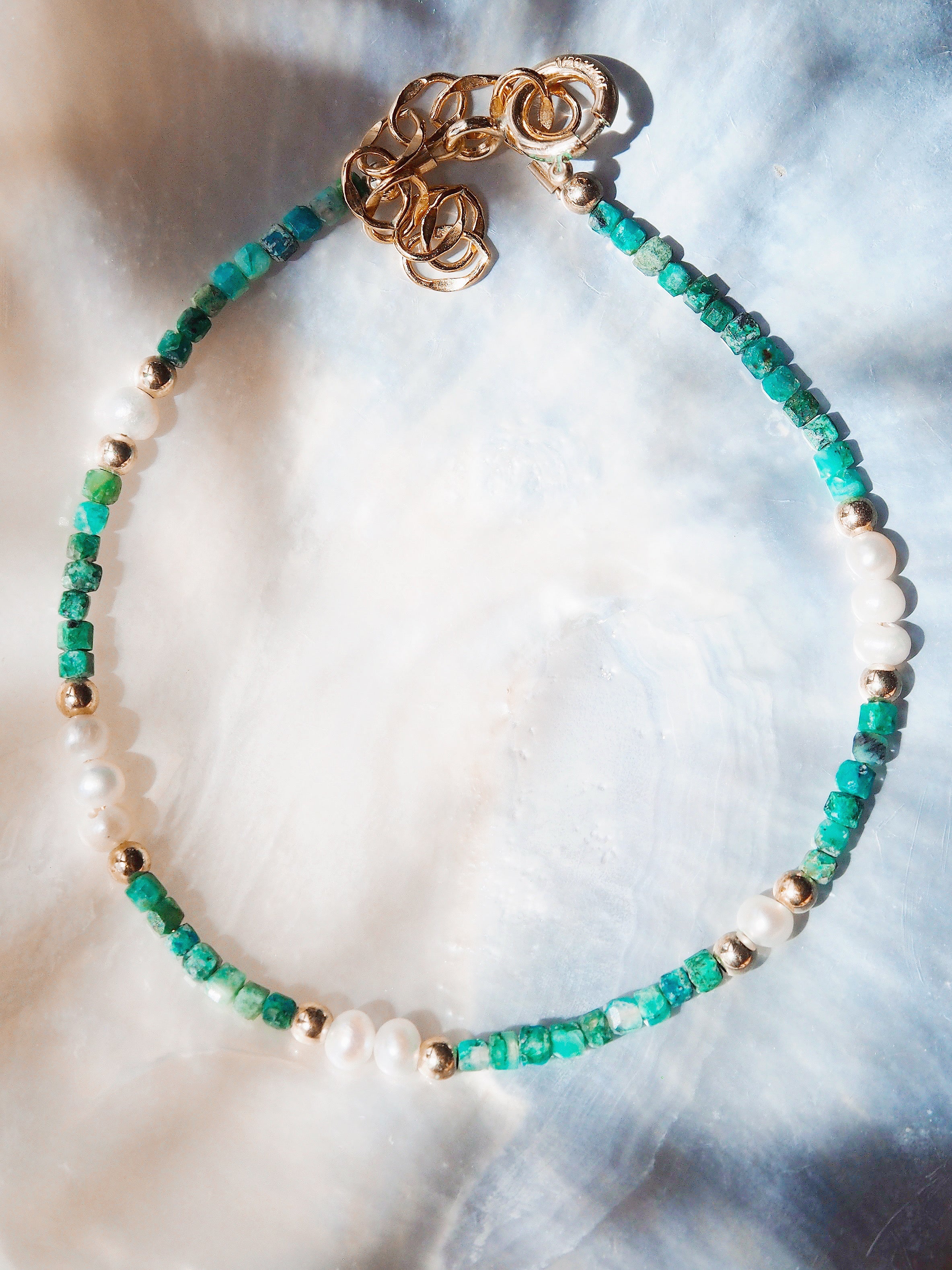 Gemstone and Pearl Bracelet - Ke'ala
