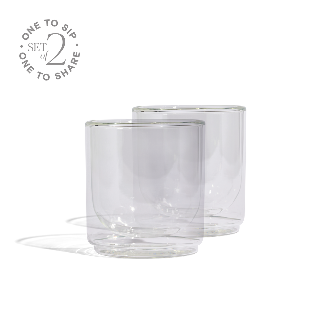 Cove 10oz Glass Tumbler - Set of 2 - Clear
