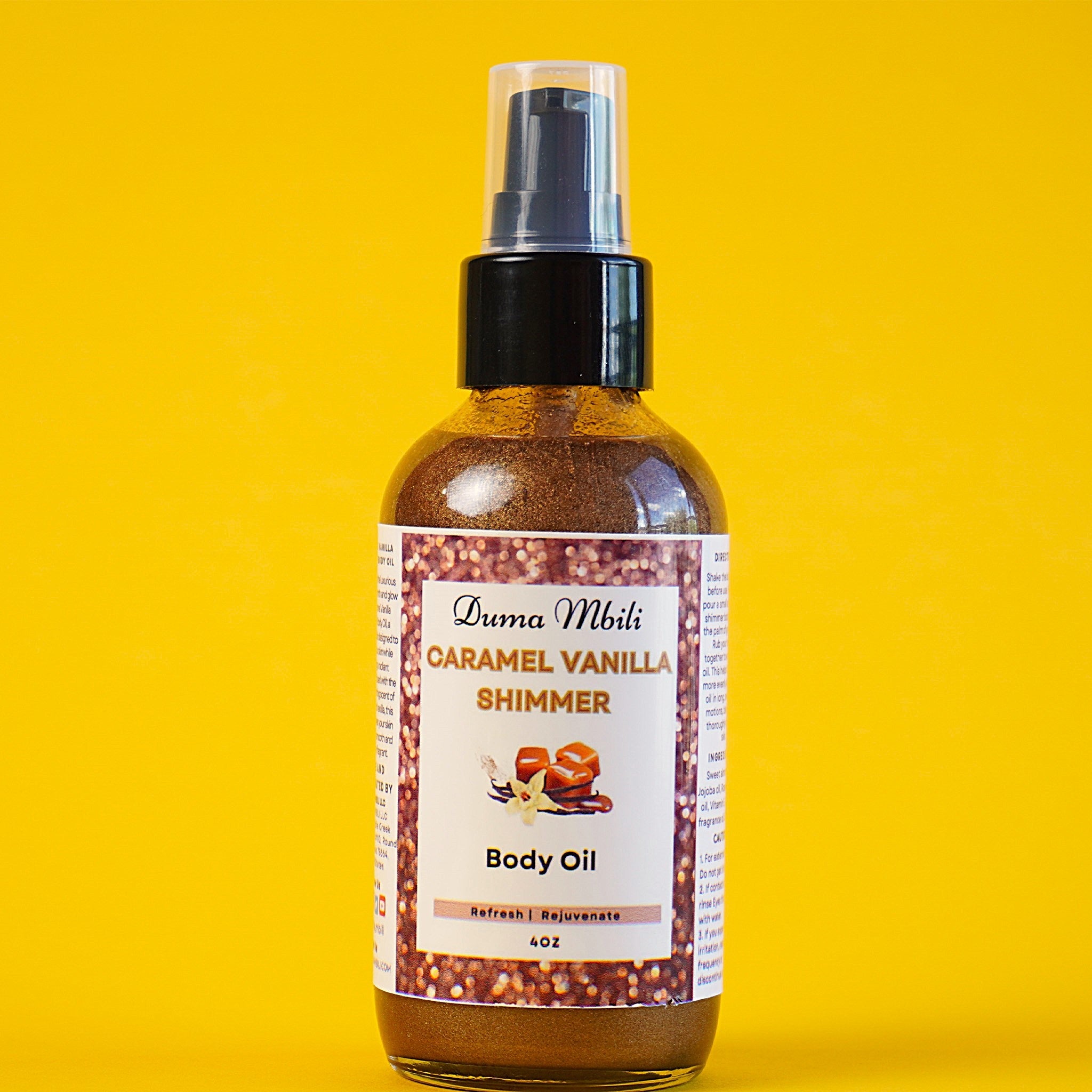 Caramel Vanilla Shimmer Body Oil
