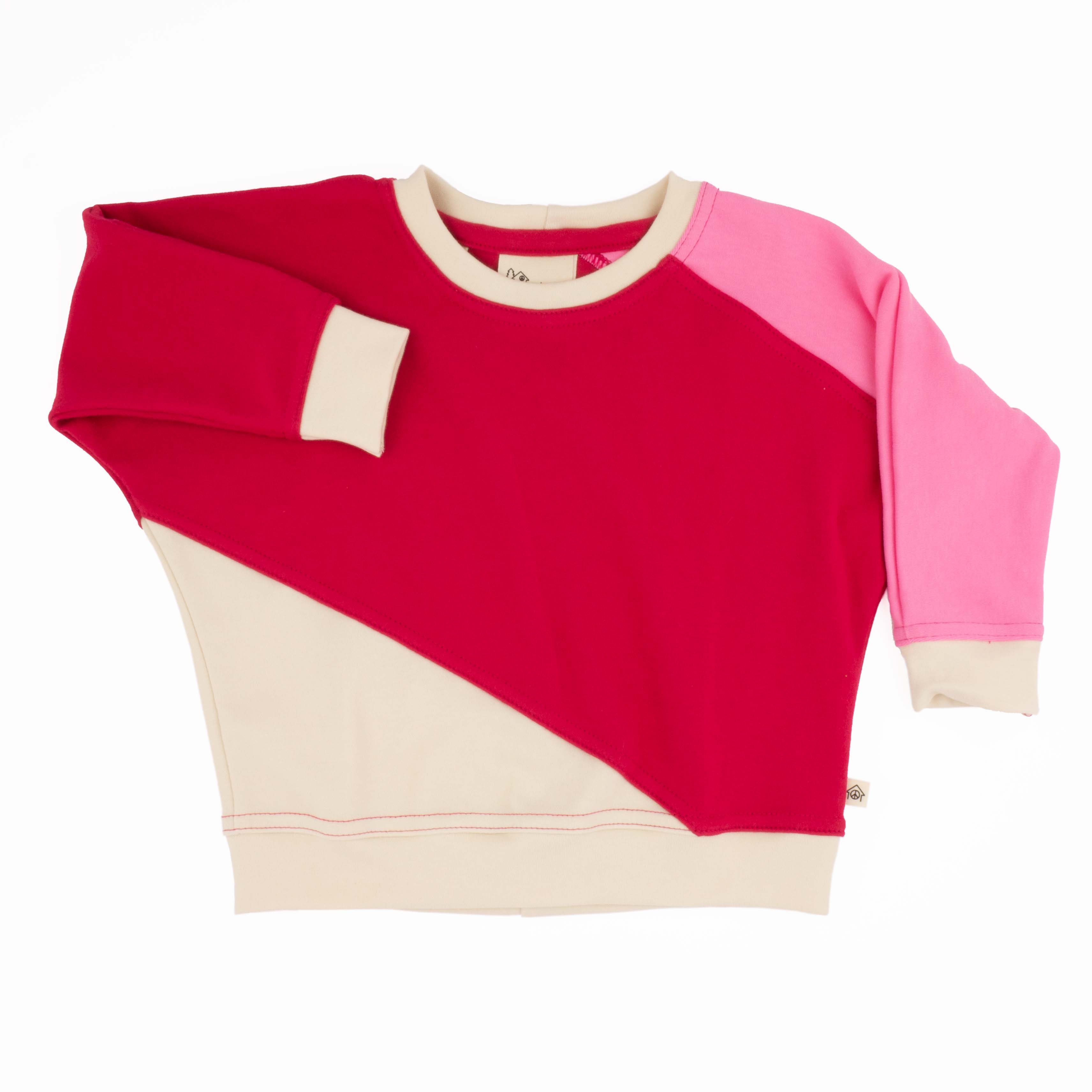 Big Kid Diagonal Colorblock Sweatshirt