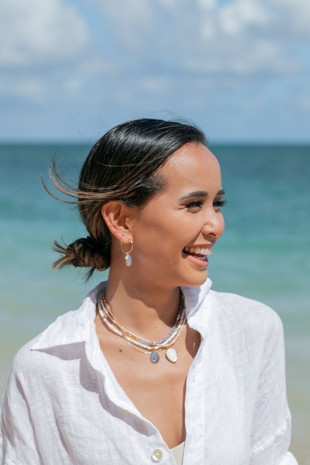 Dainty Basic Gold Curb Link Necklace - Keanu