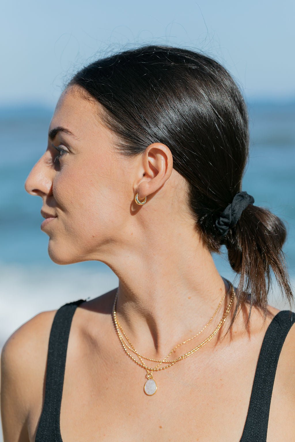 Dainty Gold Ball Chain Necklace - Kaila II