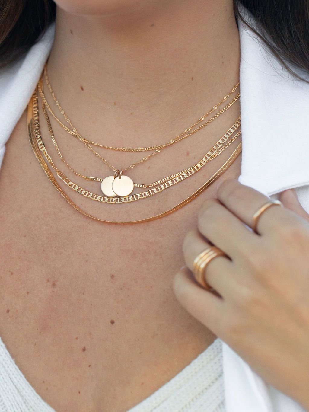 Gold Filled Mariners Chain Necklace - Kala